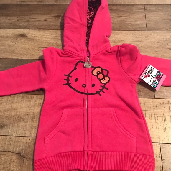 Hello Kitty Other - Hello Kitty Zip Up Girls Hoodie